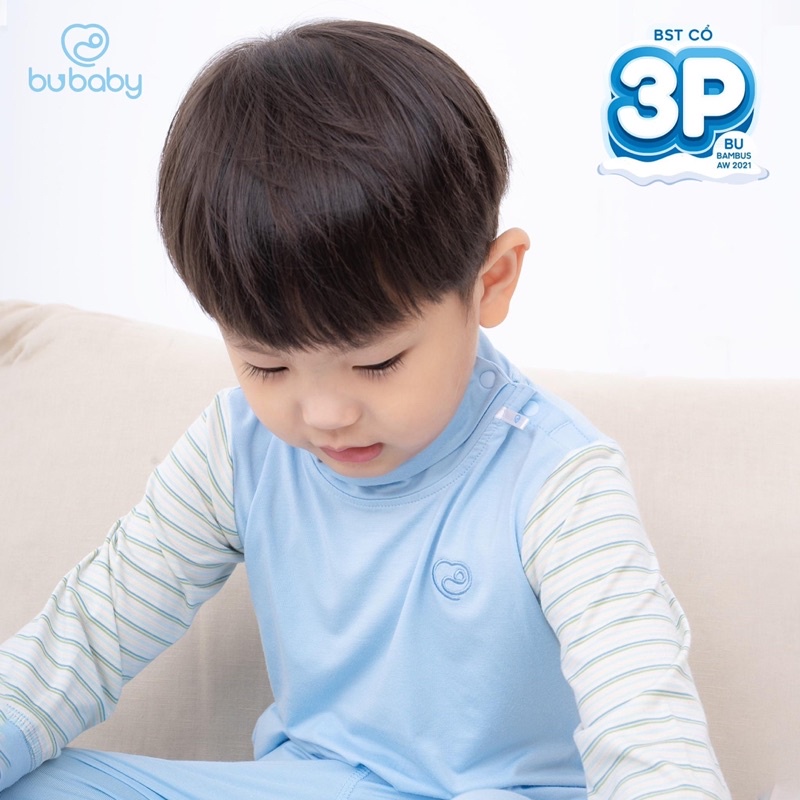 Bu sale up to 50%Bu baby!Bộ quần áo giữ nhiệt cổ 3cm có cúc cài vai cho các bé!
