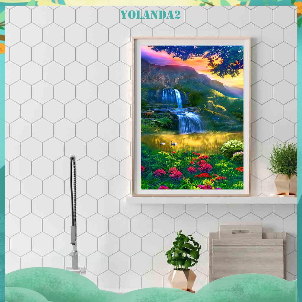 Tranh Đính Đá Kim Cương Toàn Bộ 5D DIY Hình Vẽ Phong Cảnh Núi