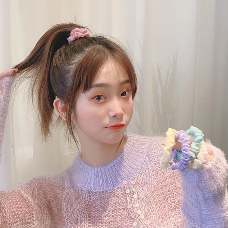 Thun Buộc Tóc Co Dãn Kiểu Pháp