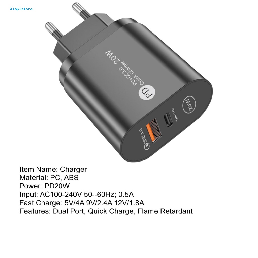 Bộ Sạc Nhanh PD20W PD Type-C Cho Điện Thoại
