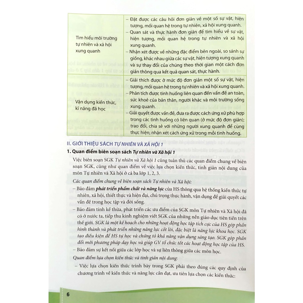 Sách Tự Nhiên Và Xã Hội 1 - Sách Giáo Viên