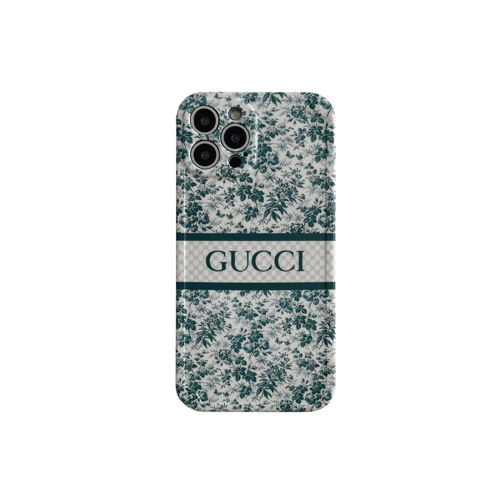GUCCI Ốp Điện Thoại Mềm Họa Tiết Hoa Thời Trang Cho Iphone 7plus / 8plus x / xs Xsmax 11 11Pro 11Promax 12 12 12Pro 12Promax 13 13pro 13promax