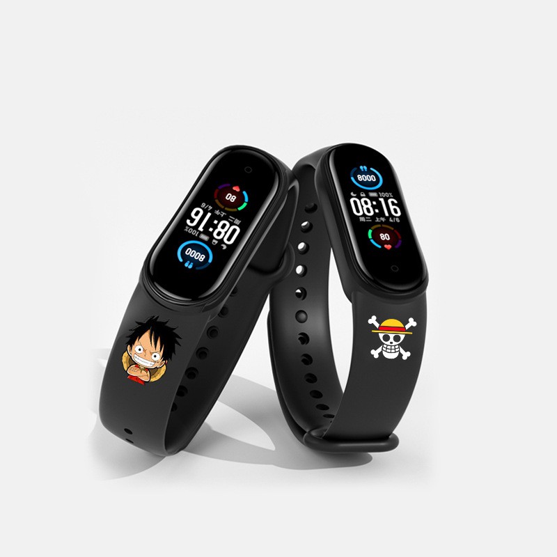 Dây Đeo Mi Band 6/5/4/3 Hoạ Tiết Hoạt Hình, Nike, One Piece, Goku,... Đẹp, Cá Tính