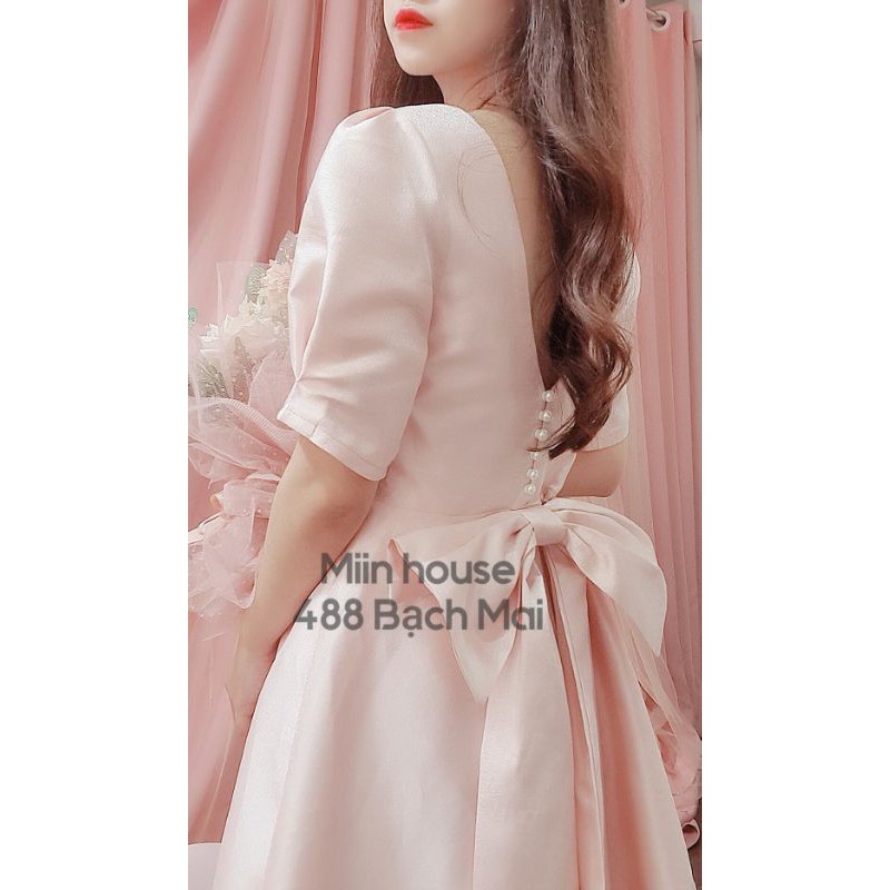 Váy công chúa cut out nơ lưng