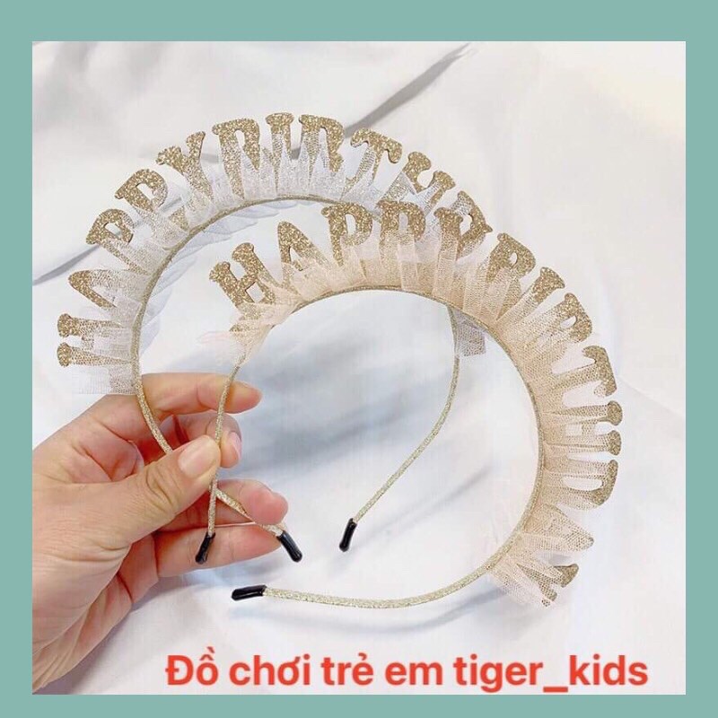 Bờm/Băng đô chữ Happy Birthday, phụ kiện sinh nhật( Hàng có sẵn )