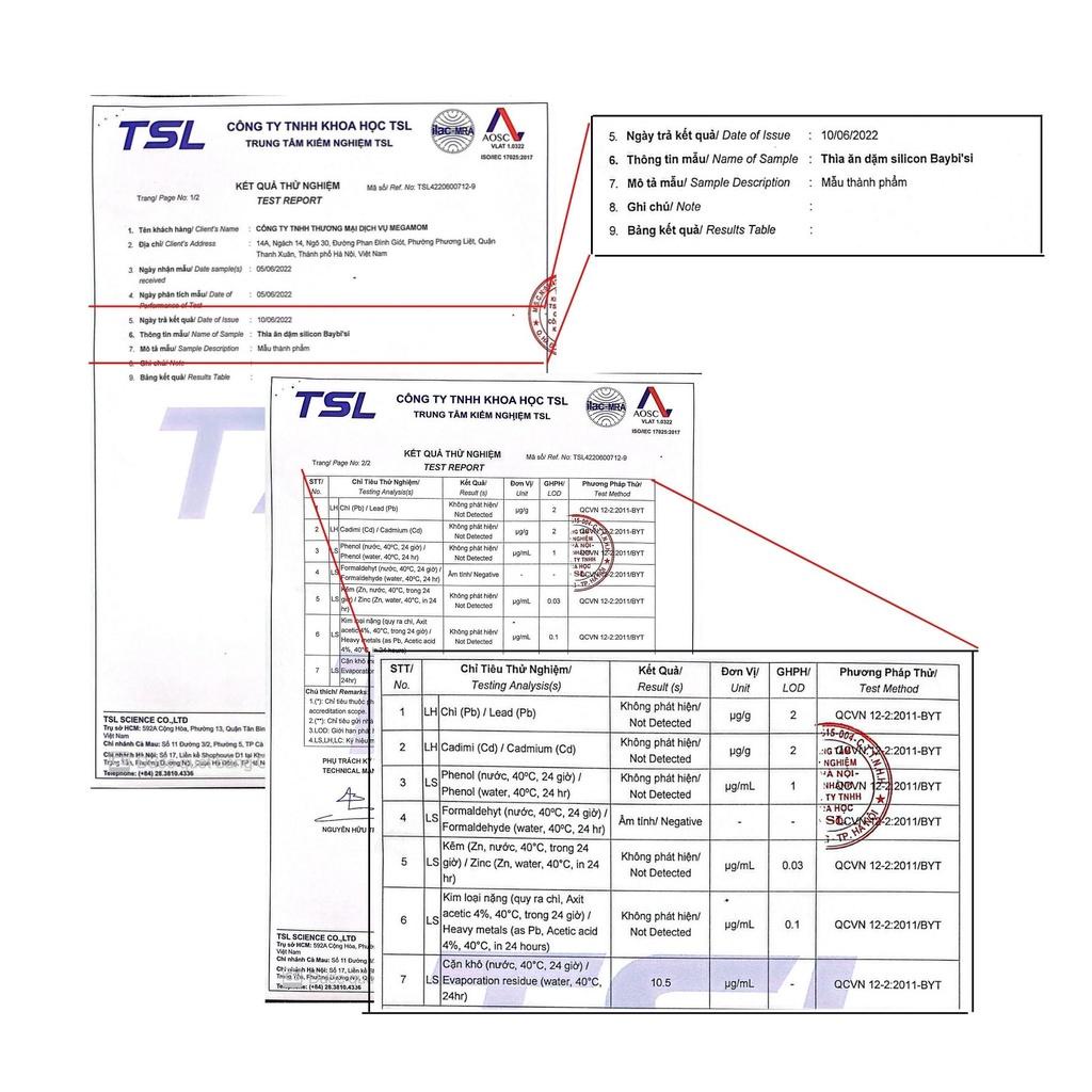 Thìa Silicone Ăn Dặm Cán Dài , Muỗng Silicon Cán Dài Thương Hiệu  Baby'Si Cho Bé Ăn Dặm