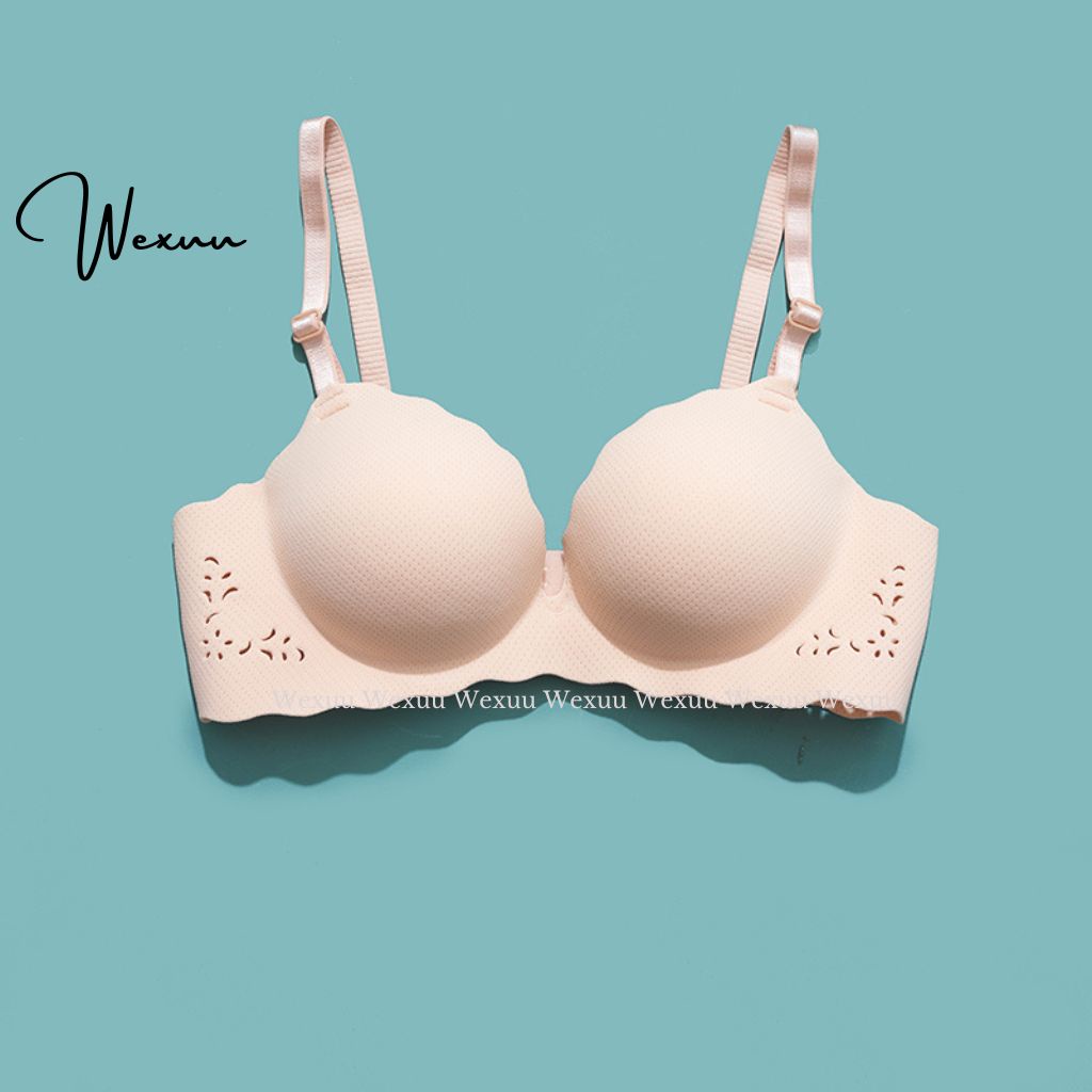 Áo ngực nữ Wexuu Design thiết kế không gọng đệm vừa phối viền lượn sóng, mút kép siêu nâng đẩy ngực - AV17