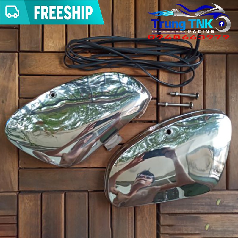 Cốp inox cub 81 gồm ốc cốp và dây nẹp