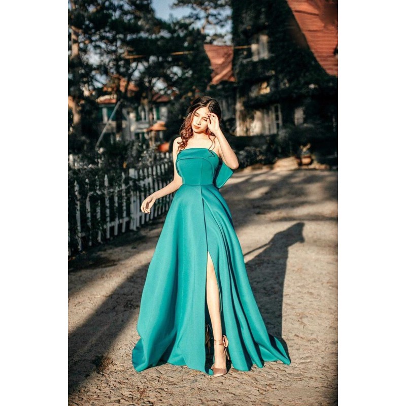 KÈM ẢNH/VIDEO THẬT ĐẦM MAXI CÚP NƠ LƯNG SIÊU TO SANG TRỌNG - CÓ SIZE M/L ĐẾN 57KG - MS263V | BigBuy360 - bigbuy360.vn