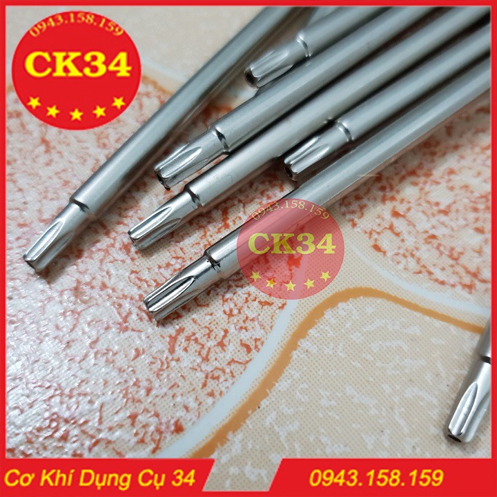 Hoa thị có lỗ, Hoa thị chuôi lục giác T20 dài 100mm BROPPE