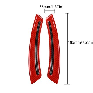 Bộ 2 miếng dán phản quang vè xe ô tô (đỏ), mẫu 02