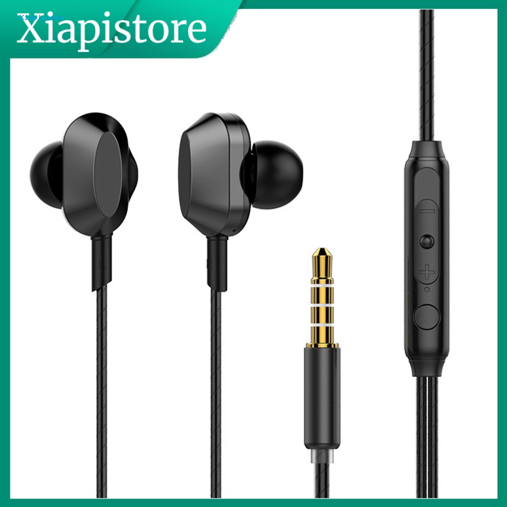 Tai Nghe Nhét Tai Âm Thanh Siêu Trầm Có 4 Dây Cho iPhone Android