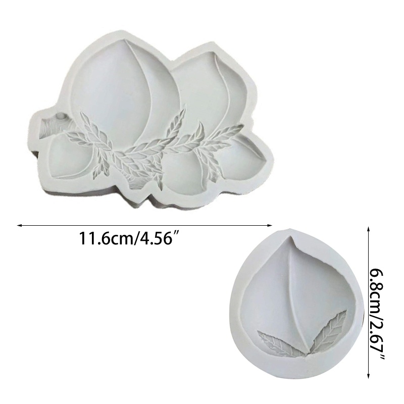 Khuôn Silicone Làm Bánh Hình Quả Đào