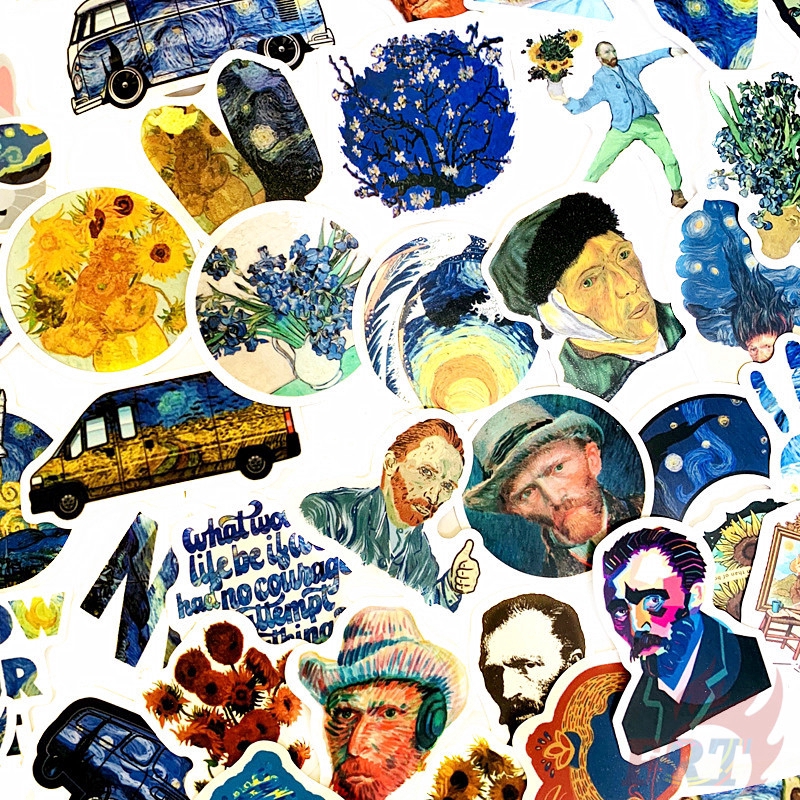 ❉ Vincent Willem van Gogh - Series 02 Stickers ❉ 50Pcs/Set DIY Fashion Decals Doodle Stickers