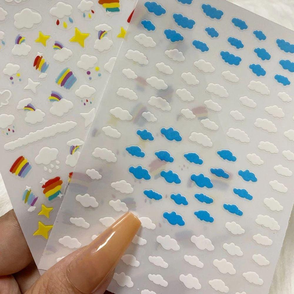 Miếng Dán Trang Trí Móng Tay Hình Đám Mây 3D DIY