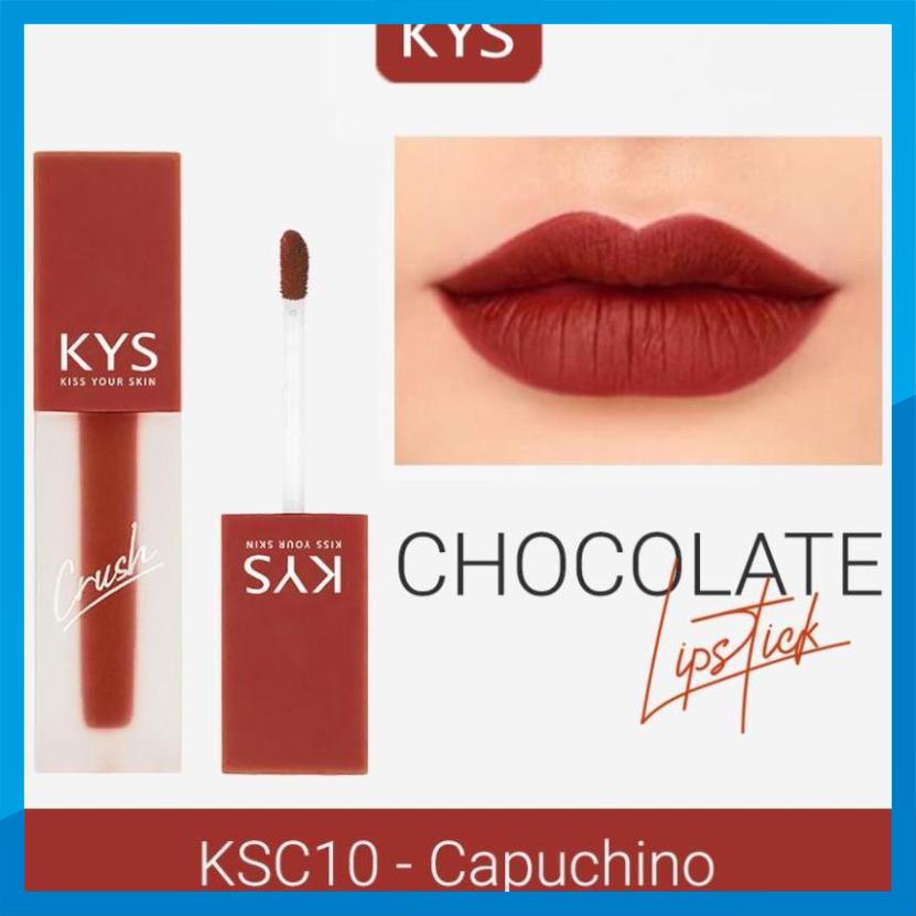 Son Kem Lì Lâu Trôi Mịn Môi chocolate Crush KYS 3,5g  _myphamhoangthuy