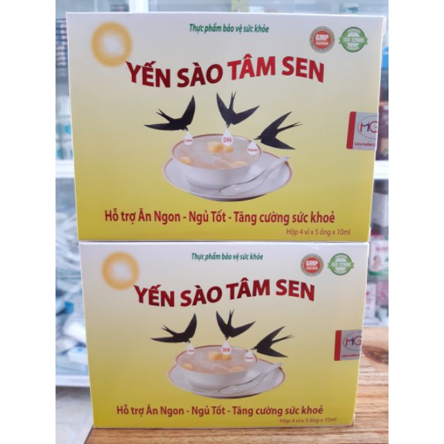 ✅ YẾN SÀO TÂM SEN HỘP 20 ỐNG