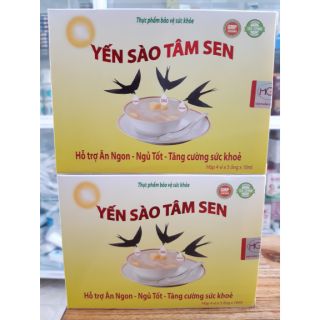 ✅ YẾN SÀO TÂM SEN HỘP 20 ỐNG [MẪU MỚI]