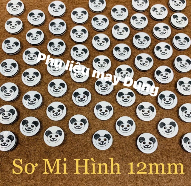 Nút sơmi trắng pha đen bịch 120nút