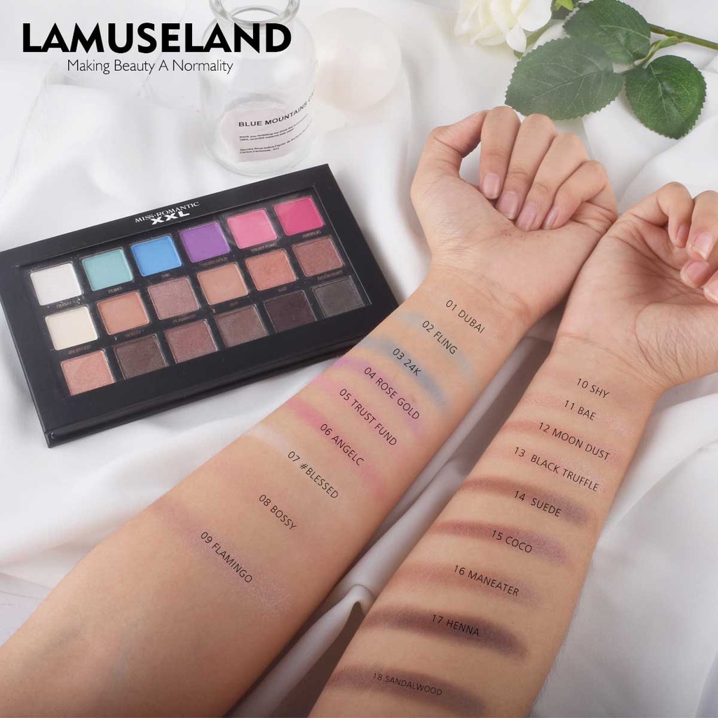 LAMUSELAND Fashion Color Eyeshadow Palette J0001 18g | BigBuy360 - bigbuy360.vn