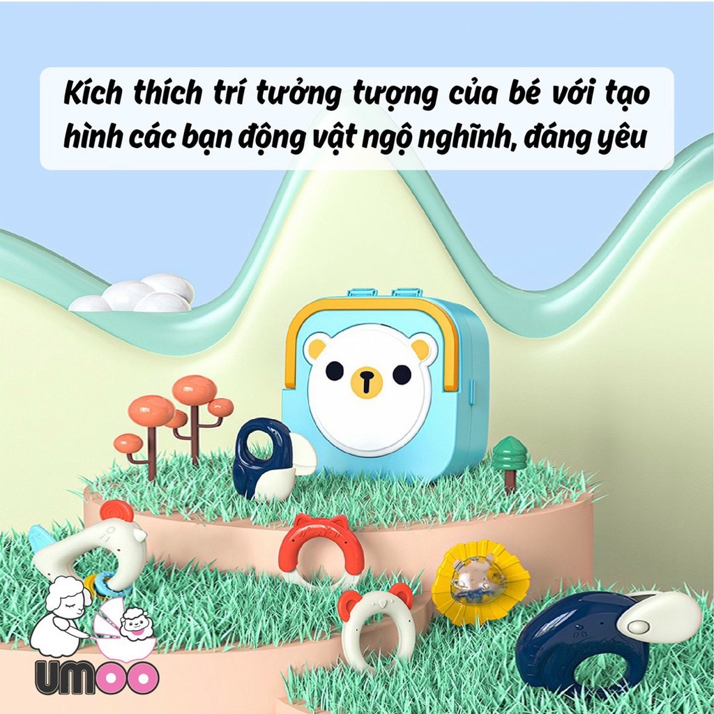 [ UMOO ] Hộp xúc sắc đèn nhạc cho bé