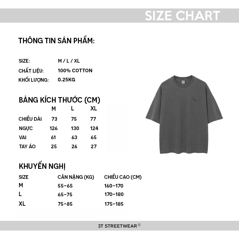 Áo Phông Basic Có Túi Ngực | ARTIE Wash Oversize Pocket Tee