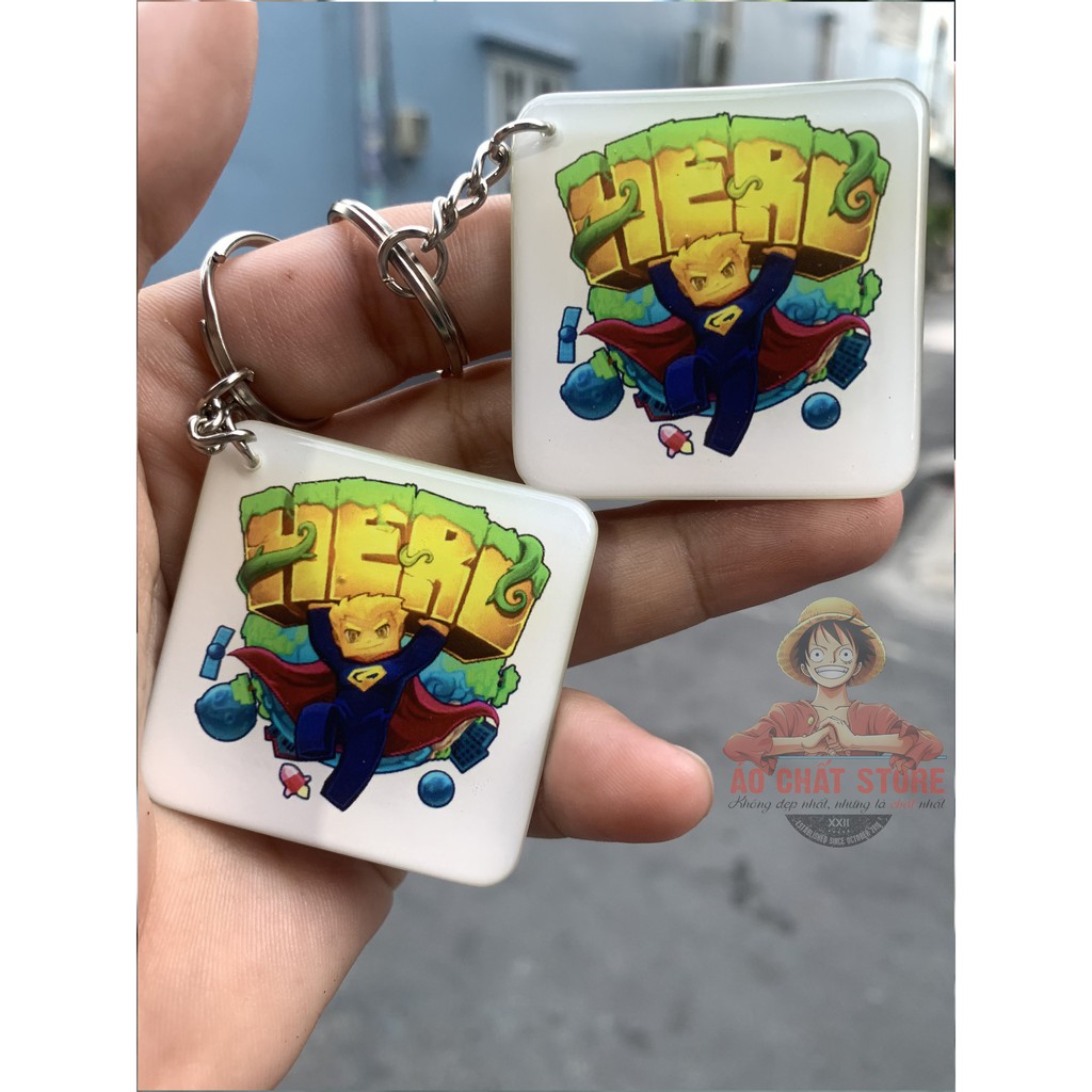 Móc khóa Hero Team nhựa dẻo cao cấp | dày dặn | độ bền cao