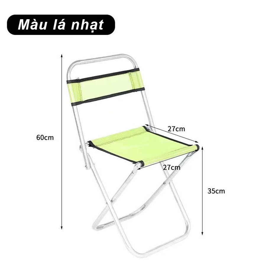 (BH 12 tháng)Ghế xếp du lịch dã ngoại(Hàng mới về) câu cá khung inox cho quán trà chanh cafe