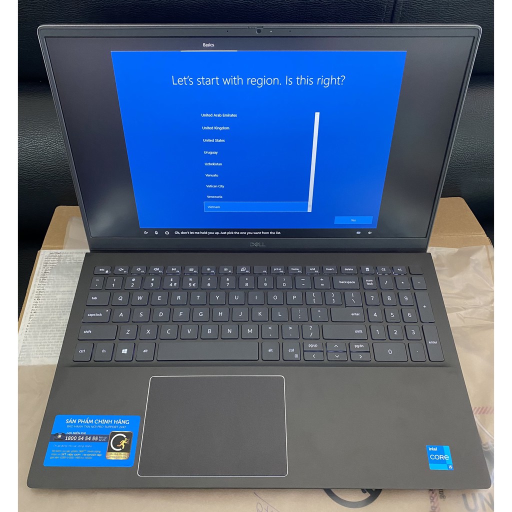 Laptop Dell Vostro 5502 i5 1135G7/8GB/256GB/Win10 (70231340) mầu Xám