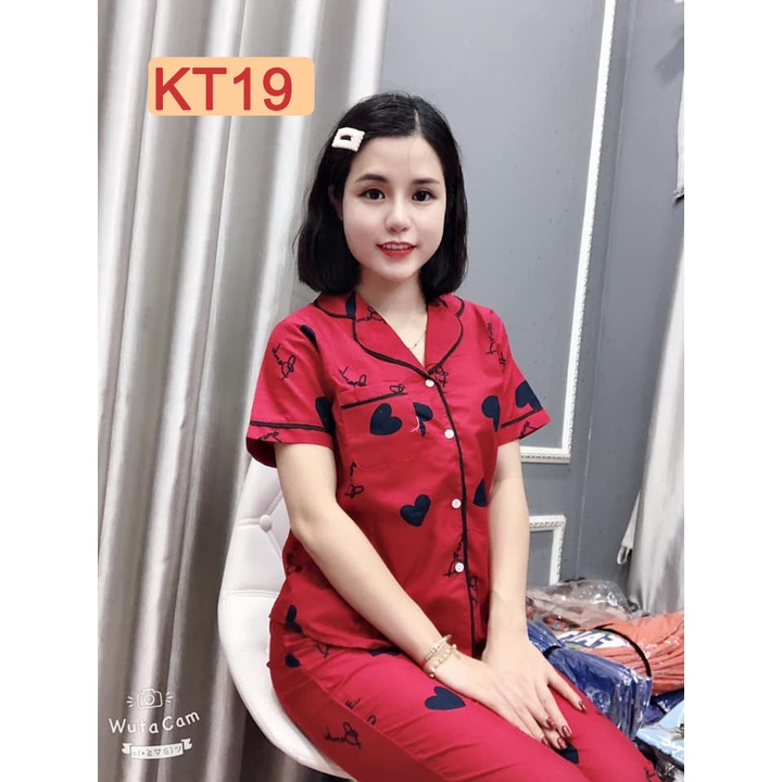 BỘ ĐỒ PIJAMA - VẢI KATE THÁI hàng 40-58kg