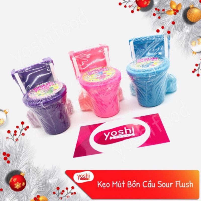 Kẹo mút bồn cầu Sour Flush hot chấm tặng kẹo ngậm