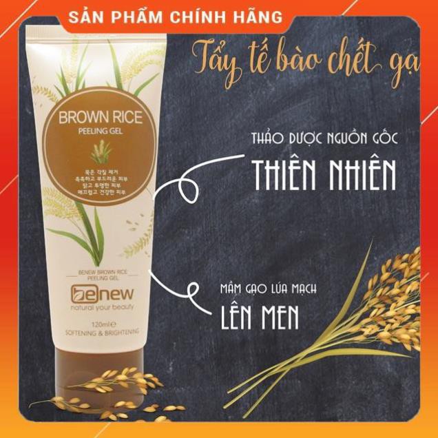 Tẩy tế bào chết gạo Benew Brown Rice Trắng da sạch dầu ngừa mụn và làm mềm da Hàn Quốc 120ml (Hàng công ty) | BigBuy360 - bigbuy360.vn