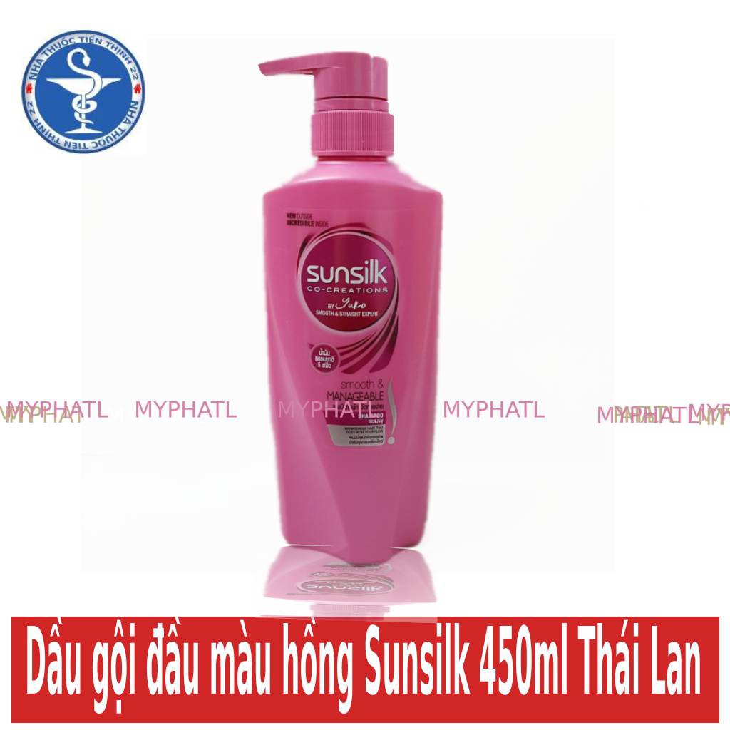 Dầu gội đầu màu hồng Sunsilk 450ml Thái Lan