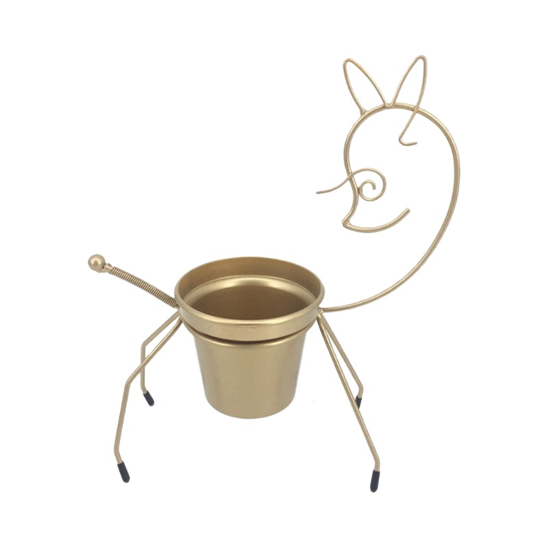 Chậu Hoa Hình Tuần Lộc Để Bàn Trang Trí Giáng Sinh