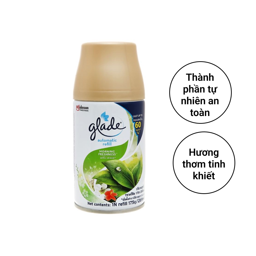 Bình Xịt Glade Hương Biển Phiêu Bồng/Hương Sớm Mai Tươi Mát/Laveder Ngẫu Nhiên 269ml /Bình