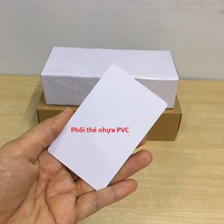 [SET 50 THẺ] PHÔI THẺ NHỰA PVC TRẮNG IN TRỰC TIẾP (ATM).
