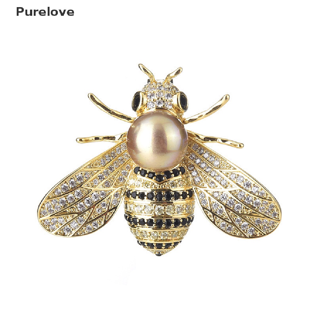 Ghim Cài Áo Hình Con Ong Đính Pha Lê Thời Trang