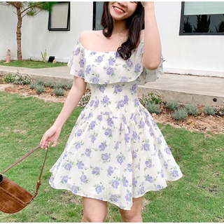 Đầm Angela - Đầm trễ vai thun ngực