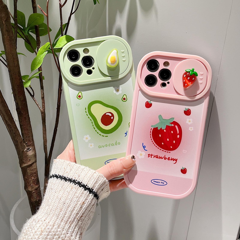 Ốp Điện Thoại Chống Sốc Có Nắp Trượt Bảo Vệ Camera Màu Cầu Vồng Cho Iphone 14 13 Xr 12 13 Xs Max Xr