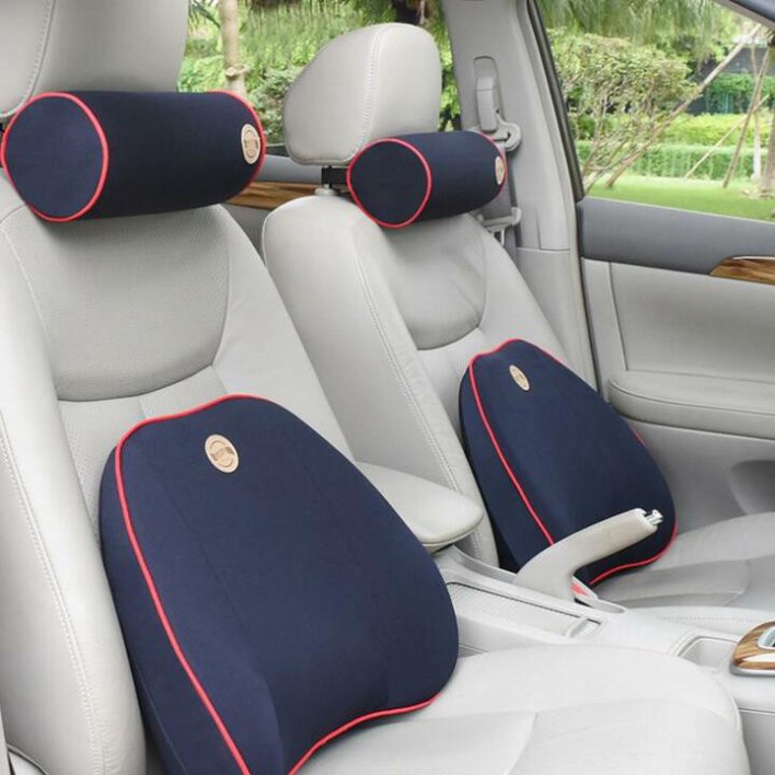 Sản Phẩm Bộ gối tựa cổ, lưng dùng trên ô tô chất liệu cao su non cao cấp TZ03 .