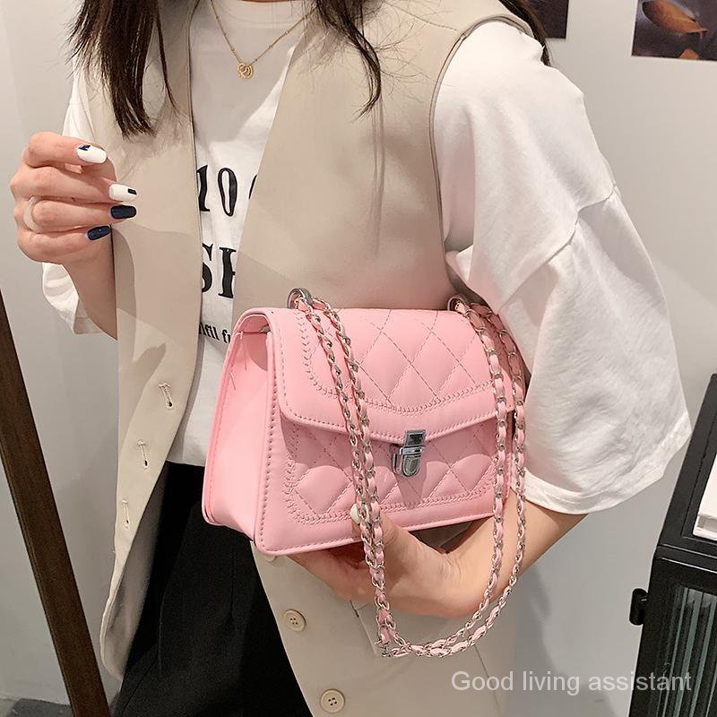 Túi đeo vai hình thoi vuông nhỏ xinh dễ phối dây đeo thời trang dành cho phái đẹp