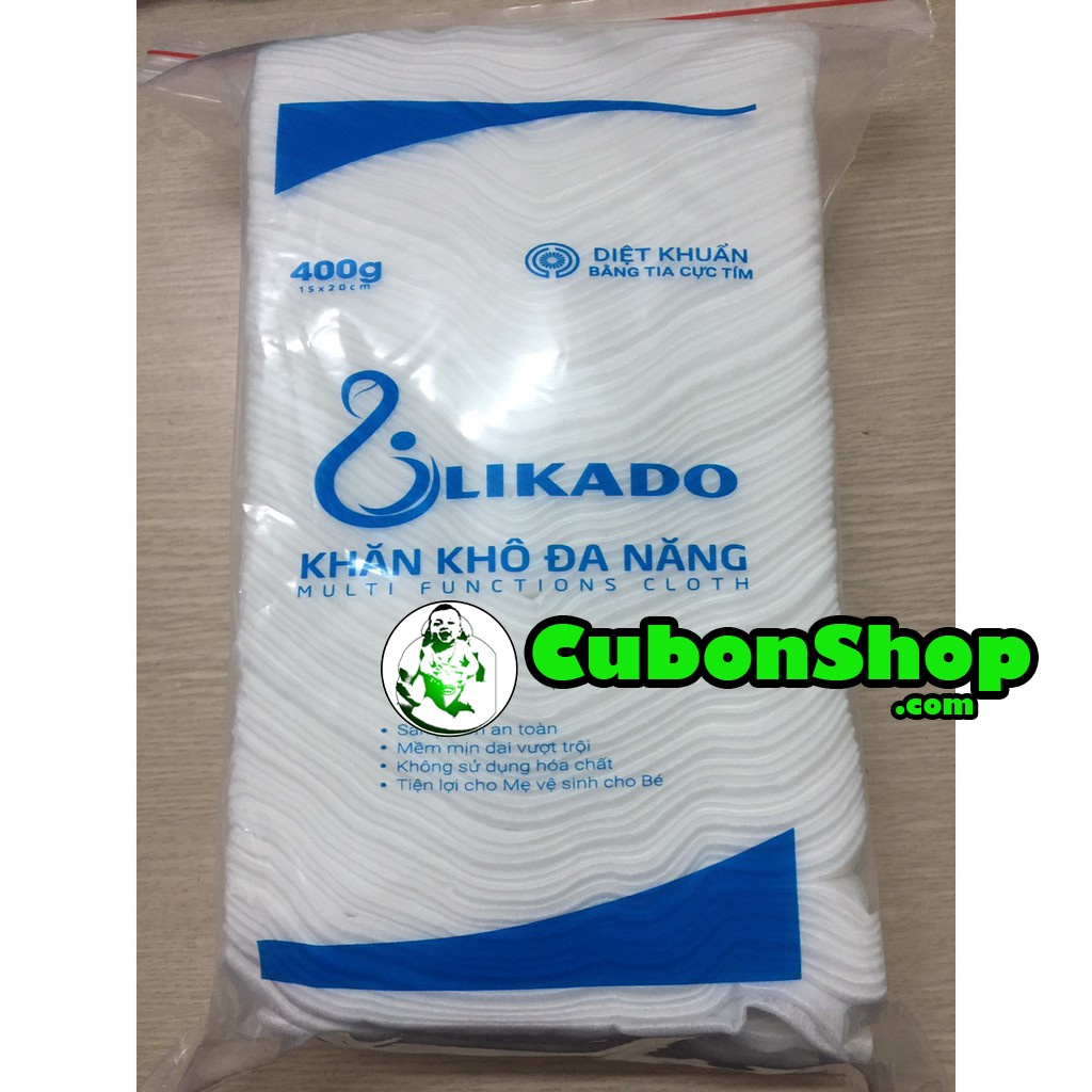 (Dạng rút) Khăn vải khô đa năng Likado 400g( RÚT)