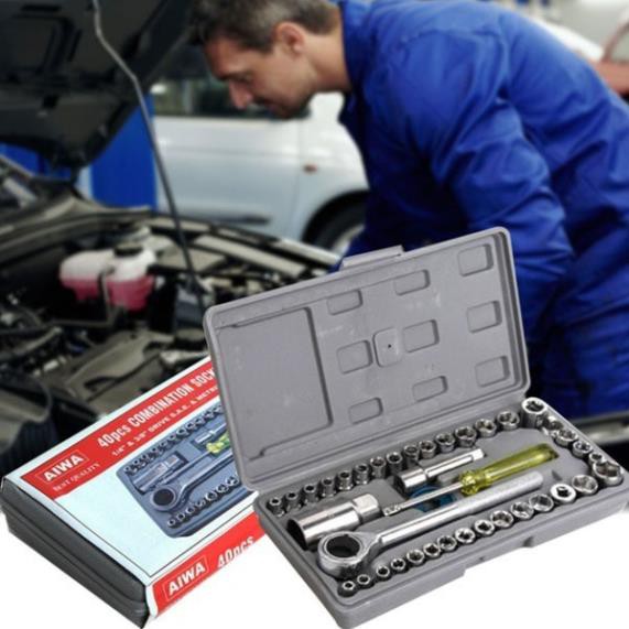 BỘ DỤNG CỤ SỬA XE 40 MÓN SIÊU TIỆN DỤNG - BỘ SỬA CHỮA ĐA NĂNG