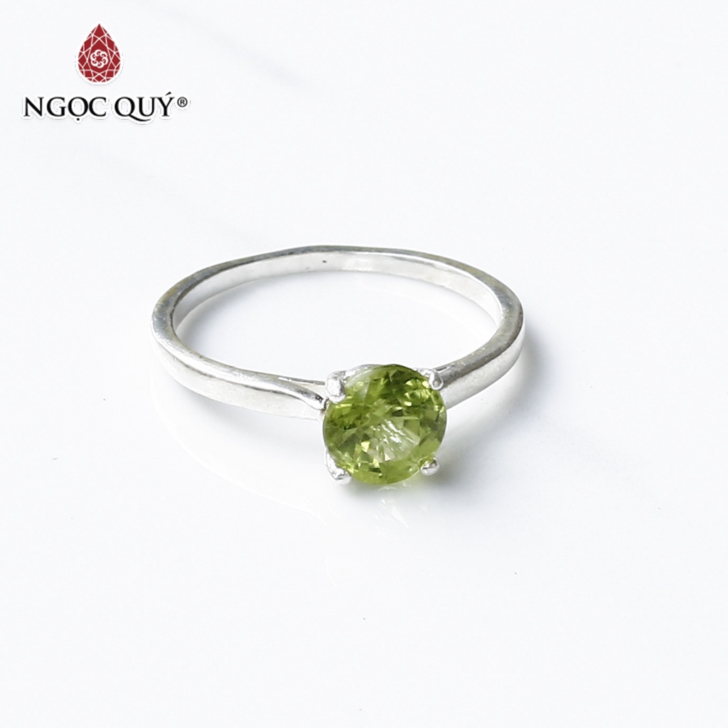 Nhẫn bạc mặt đá Prd - Ngọc Quý
