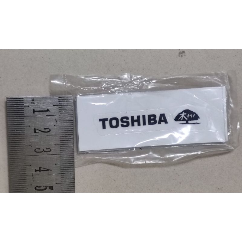 combo 10 tem dán mặt lạnh điều hoà Toshiba chữ đen