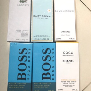 Combo 6 chai nước hoa du lịch 20ml