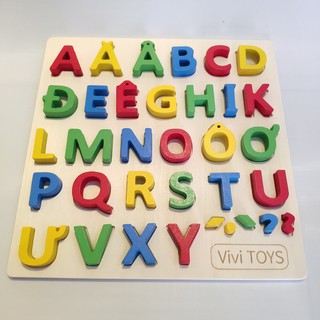 Bảng chữ cái tiếng Việt. Đồ chơi giáo dục cho bé làm quen với chữ cái.