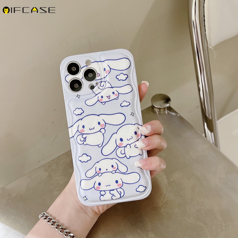 Ốp Điện Thoại Họa Tiết Chú Chó Cinnamoroll Đáng Yêu Cho iPhone 13 12 12 11 Pro Max XS Max XR X