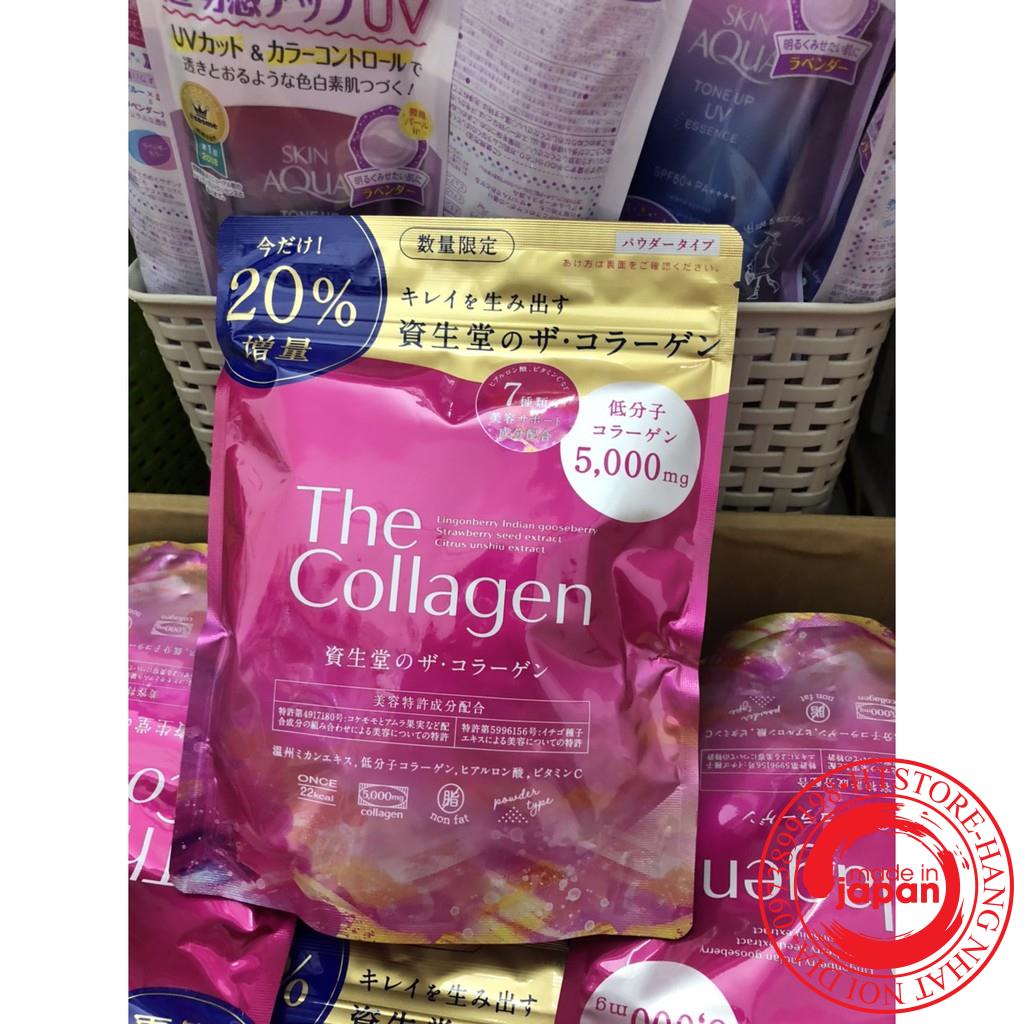 The Collagen Shiseido dạng bột Nhật bản (Gói tặng thêm 20%)