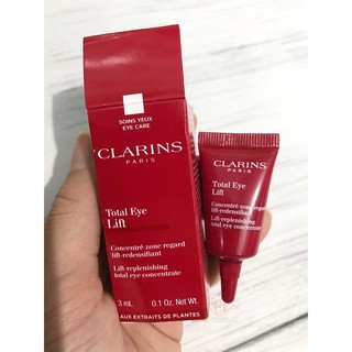 Kem dưỡng da quanh mắt Clarins Total Eye Lift Replenishing - giúp chống lão hoá (minisize 3ml) -Pháp